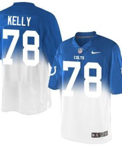 Nike Indianapolis Colts #78 Ryan Kelly Royal Blue/White Stitched NFL Elite Fadeaway Fashion Jersey