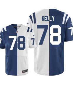 Nike Indianapolis Colts #78 Ryan Kelly Royal Blue/White Stitched NFL Elite Split Jersey
