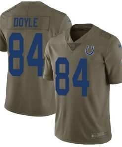 Nike Indianapolis Colts #84 Jack Doyle Olive Stitched NFL Limited 2017 Salute To Service Jersey