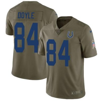 Nike Indianapolis Colts #84 Jack Doyle Olive Stitched NFL Limited 2017 Salute To Service Jersey