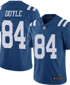 Nike Indianapolis Colts #84 Jack Doyle Royal Blue Stitched NFL Limited Rush Jersey