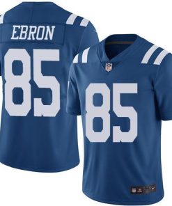Nike Indianapolis Colts #85 Eric Ebron Royal Blue Stitched NFL Limited Rush Jersey