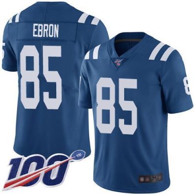 Nike Indianapolis Colts #85 Eric Ebron Royal Blue Team Color Stitched NFL 100th Season Vapor Limited Jersey