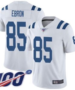 Nike Indianapolis Colts #85 Eric Ebron White Stitched NFL 100th Season Vapor Limited Jersey