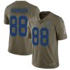 Nike Indianapolis Colts #88 Marvin Harrison Olive Stitched NFL Limited 2017 Salute to Service Jersey