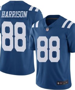 Nike Indianapolis Colts #88 Marvin Harrison Royal Blue Stitched NFL Limited Rush Jersey