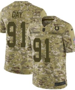 Nike Indianapolis Colts #91 Sheldon Day Camo Stitched NFL Limited 2018 Salute To Service Jersey