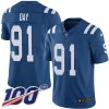 Nike Indianapolis Colts #91 Sheldon Day Royal Blue Team Color Stitched NFL 100th Season Vapor Untouchable Limited Jersey