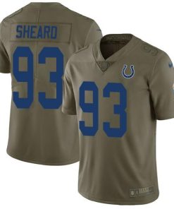 Nike Indianapolis Colts #93 Jabaal Sheard Olive Stitched NFL Limited 2017 Salute To Service Jersey