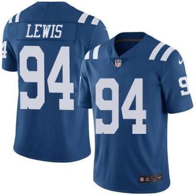 Nike Indianapolis Colts #94 Tyquan Lewis Royal Blue Stitched NFL Limited Rush Jersey