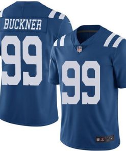 Nike Indianapolis Colts #99 DeForest Buckner Royal Blue Stitched NFL Limited Rush Jersey