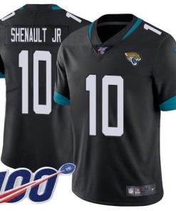 Nike Jacksonville Jaguars #10 Laviska Shenault Jr. Black Team Color Stitched NFL 100th Season Vapor Untouchable Limited Jersey
