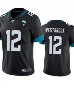 Nike Jacksonville Jaguars #12 Dede Westbrook Black 25th Anniversary Vapor Limited Stitched NFL 100th Season Jersey