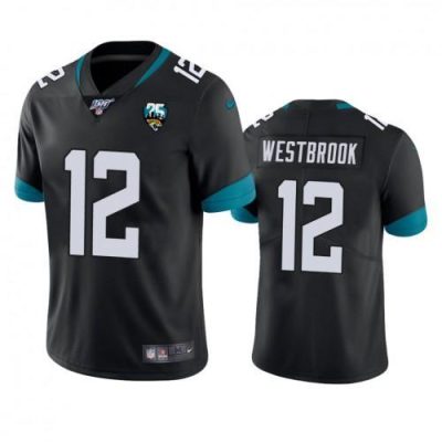 Nike Jacksonville Jaguars #12 Dede Westbrook Black 25th Anniversary Vapor Limited Stitched NFL 100th Season Jersey