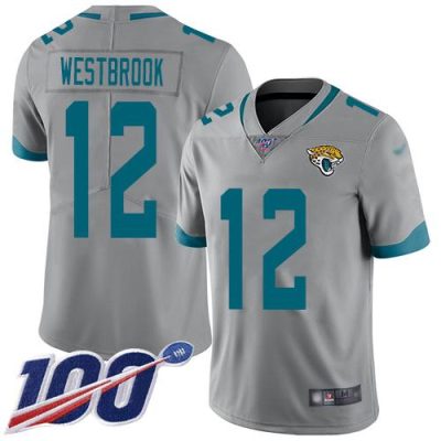 Nike Jacksonville Jaguars #12 Dede Westbrook Silver Stitched NFL Limited Inverted Legend 100th Season Jersey