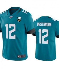 Nike Jacksonville Jaguars #12 Dede Westbrook Teal 25th Anniversary Vapor Limited Stitched NFL 100th Season Jersey
