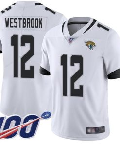 Nike Jacksonville Jaguars #12 Dede Westbrook White Stitched NFL 100th Season Vapor Limited Jersey