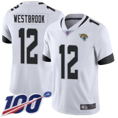 Nike Jacksonville Jaguars #12 Dede Westbrook White Stitched NFL 100th Season Vapor Limited Jersey