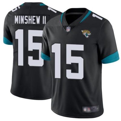 Nike Jacksonville Jaguars #15 Gardner Minshew II Black Team Color Stitched NFL Vapor Untouchable Limited Jersey