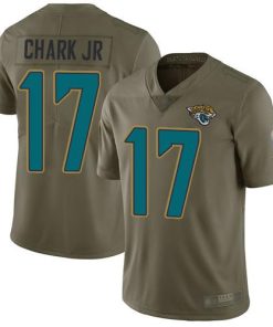 Nike Jacksonville Jaguars #17 DJ Chark Jr Olive Stitched NFL Limited 2017 Salute To Service Jersey