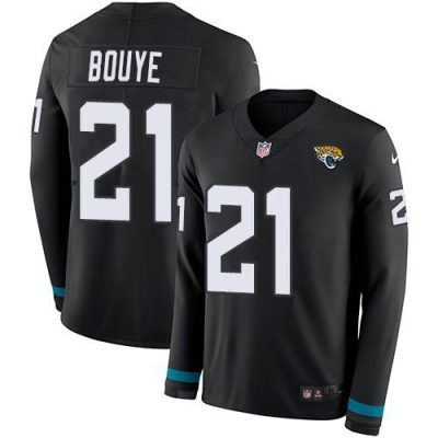 Nike Jacksonville Jaguars #21 A.J. Bouye Black Team Color Stitched NFL Limited Therma Long Sleeve Jersey