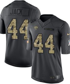 Nike Jacksonville Jaguars #44 Myles Jack Black Stitched NFL Limited 2016 Salute To Service Jersey