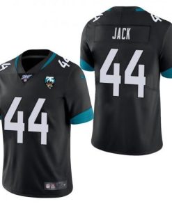 Nike Jacksonville Jaguars #44 Myles Jack Black 25th Anniversary Vapor Limited Stitched NFL 100th Season Jersey