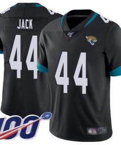 Nike Jacksonville Jaguars #44 Myles Jack Black Team Color Stitched NFL 100th Season Vapor Limited Jersey