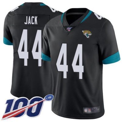 Nike Jacksonville Jaguars #44 Myles Jack Black Team Color Stitched NFL 100th Season Vapor Limited Jersey