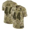 Nike Jacksonville Jaguars #44 Myles Jack Camo Stitched NFL Limited 2018 Salute To Service Jersey