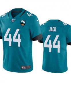 Nike Jacksonville Jaguars #44 Myles Jack Teal 25th Anniversary Vapor Limited Stitched NFL 100th Season Jersey