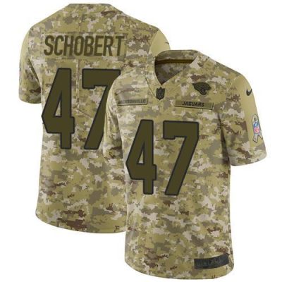 Nike Jacksonville Jaguars #47 Joe Schobert Camo Stitched NFL Limited 2018 Salute To Service Jersey
