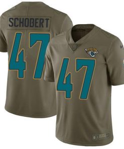 Nike Jacksonville Jaguars #47 Joe Schobert Olive Stitched NFL Limited 2017 Salute To Service Jersey