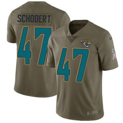 Nike Jacksonville Jaguars #47 Joe Schobert Olive Stitched NFL Limited 2017 Salute To Service Jersey