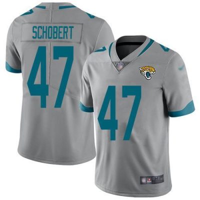 Nike Jacksonville Jaguars #47 Joe Schobert Silver Stitched NFL Limited Inverted Legend Jersey