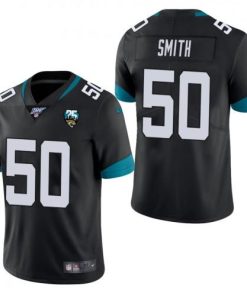 Nike Jacksonville Jaguars #50 Telvin Smith Black 25th Anniversary Vapor Limited Stitched NFL 100th Season Jersey
