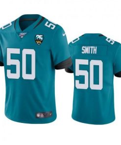 Nike Jacksonville Jaguars #50 Telvin Smith Teal 25th Anniversary Vapor Limited Stitched NFL 100th Season Jersey