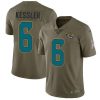 Nike Jacksonville Jaguars #6 Cody Kessler Olive Stitched NFL Limited 2017 Salute To Service Jersey