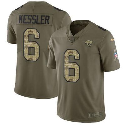 Nike Jacksonville Jaguars #6 Cody Kessler Olive/Camo Stitched NFL Limited 2017 Salute To Service Jersey