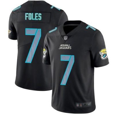 Nike Jacksonville Jaguars #7 Nick Foles Black Stitched NFL Limited Rush Impact Jersey