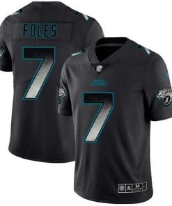 Nike Jacksonville Jaguars #7 Nick Foles Black Stitched NFL Vapor Untouchable Limited Smoke Fashion Jersey