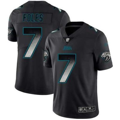 Nike Jacksonville Jaguars #7 Nick Foles Black Stitched NFL Vapor Untouchable Limited Smoke Fashion Jersey