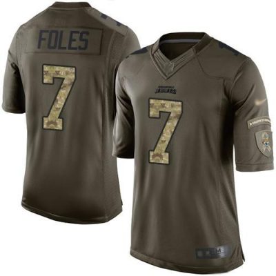 Nike Jacksonville Jaguars #7 Nick Foles Green Stitched NFL Limited 2015 Salute to Service Jersey