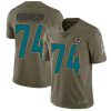 Nike Jacksonville Jaguars #74 Cam Robinson Olive Stitched NFL Limited 2017 Salute to Service Jersey