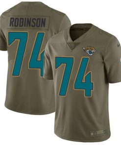 Nike Jacksonville Jaguars #74 Cam Robinson Olive Stitched NFL Limited 2017 Salute to Service Jersey