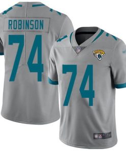 Nike Jacksonville Jaguars #74 Cam Robinson Silver Stitched NFL Limited Inverted Legend Jersey