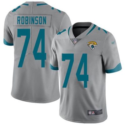Nike Jacksonville Jaguars #74 Cam Robinson Silver Stitched NFL Limited Inverted Legend Jersey
