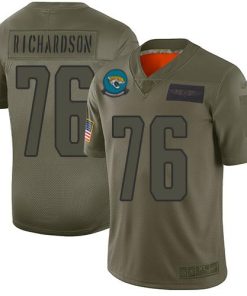 Nike Jacksonville Jaguars #76 Will Richardson Camo Stitched NFL Limited 2019 Salute To Service Jersey