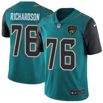 Nike Jacksonville Jaguars #76 Will Richardson Teal Green Alternate Stitched NFL Vapor Untouchable Limited Jersey