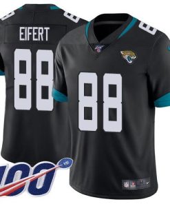 Nike Jacksonville Jaguars #88 Tyler Eifert Black Team Color Stitched NFL 100th Season Vapor Untouchable Limited Jersey